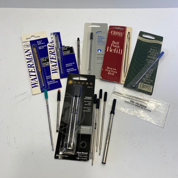 Cross Other - Cross Waterman Pen Refill Lot Multicolor Archival Ink Black Blue